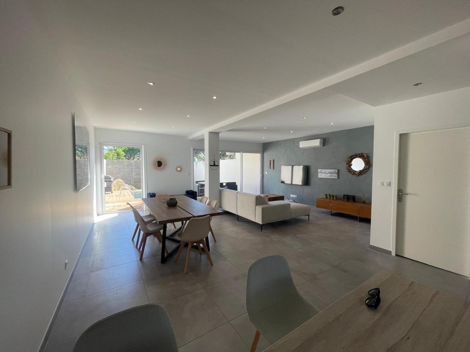 Villa Design Cap Dagde Piscine Et Plage Ле-Гро-д'Агд Екстер'єр фото